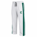 Men's White Track Pants with Green Side Stripes, Elastic Waistband with Drawstring, Regular Fit Sports Lower for Gym, Running, Workout & Casual Wear - Image 4